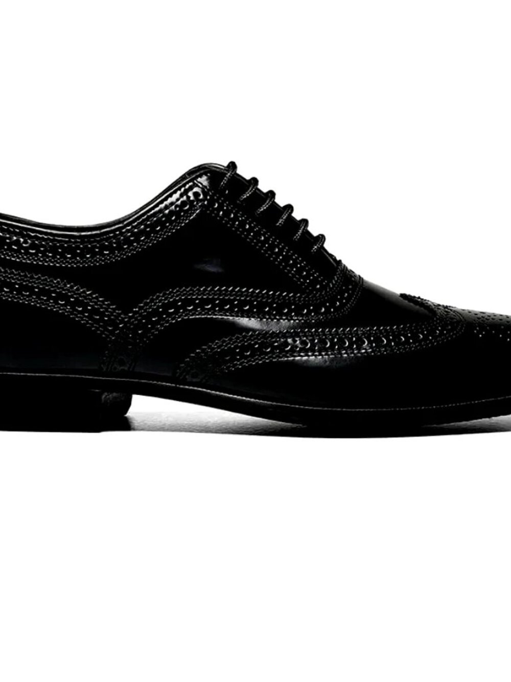 Florsheim Lexington Wingtip Oxford Black Leather Brogue Dress Shoes 9D